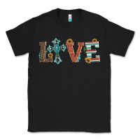 Black western love with cross Classic Tee - Artiststas