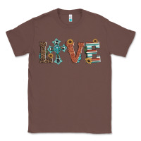 Chestnut western love with cross Classic Tee - Artiststas