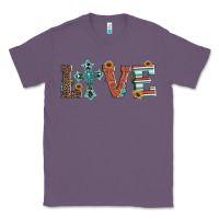 Lavender western love with cross Classic Tee - Artiststas