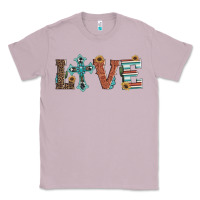 Lilac western love with cross Classic Tee - Artiststas