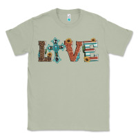 Matcha western love with cross Classic Tee - Artiststas