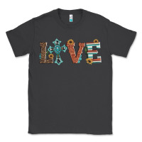 Smoke western love with cross Classic Tee - Artiststas