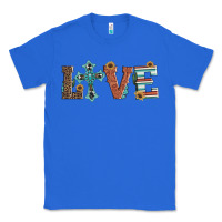 True Royal western love with cross Classic Tee - Artiststas