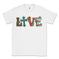 White western love with cross Classic Tee - Artiststas