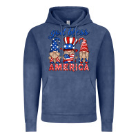 Vintage Denim god bless america gnome Vintage Hoodie - HRA Design Shop