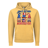 Vintage Mustard god bless america gnome Vintage Hoodie - HRA Design Shop