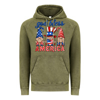 Vintage Olive god bless america gnome Vintage Hoodie - HRA Design Shop