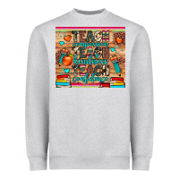 Heather Grey teach compassion kindness confidence Heavyweight Sweatshirt - JahusDesignShop