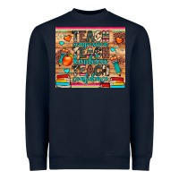 Navy teach compassion kindness confidence Heavyweight Sweatshirt - JahusDesignShop