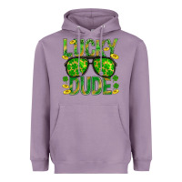 Lavender Lucky Dude St Patricks Heavyweight Hoodie - BundleAndBundleShop