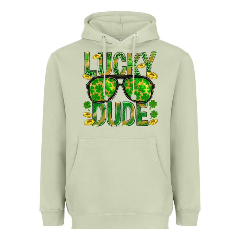 Lucky Dude St Patricks Heavyweight Hoodie by BundleAndBundleShop | Teevron