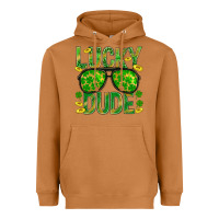 Meerkat Lucky Dude St Patricks Heavyweight Hoodie - BundleAndBundleShop