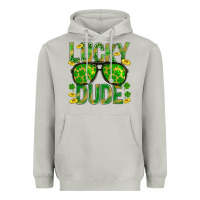 Moon Dust Lucky Dude St Patricks Heavyweight Hoodie - BundleAndBundleShop