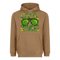 Toasted Coconut Lucky Dude St Patricks Heavyweight Hoodie - BundleAndBundleShop