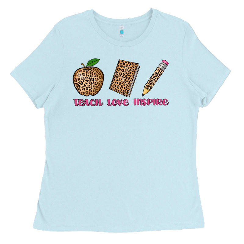 Teach Love Inspire Leopard Ladies Tee by AdoDesignShop | Teevron