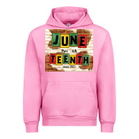 Fuchsia Pink juneteenth free ish since 1865 Urban Hoodie - TumblerDesignByShophia