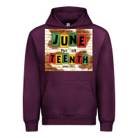 Mauve Wine juneteenth free ish since 1865 Urban Hoodie - TumblerDesignByShophia
