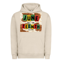Pigment French Oak juneteenth free ish since 1865 Urban Hoodie - TumblerDesignByShophia