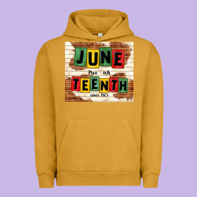 Juneteenth Free Ish Since 1865 Urban Hoodie Designed By Tumblerdesignbyshophia