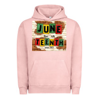 Pigment Salmon juneteenth free ish since 1865 Urban Hoodie - TumblerDesignByShophia