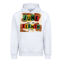White juneteenth free ish since 1865 Urban Hoodie - TumblerDesignByShophia