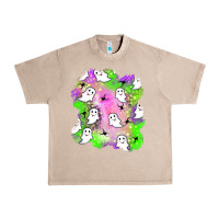 French Oak ghost halloween patch Urban Heavy Tee - BundleAndBundleShop