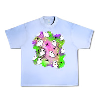 Grape Ice ghost halloween patch Urban Heavy Tee - BundleAndBundleShop
