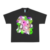 Pigment Black ghost halloween patch Urban Heavy Tee - BundleAndBundleShop