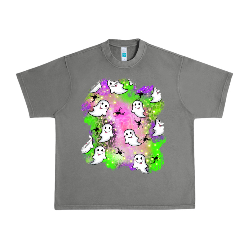 Ghost Halloween Patch Urban Heavy Tee by BundleAndBundleShop | Teevron