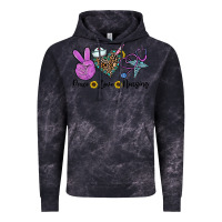 Cloud Black peace love nursing Vintage Hoodie - CowhideDigitalArt
