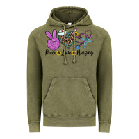 Vintage Olive peace love nursing Vintage Hoodie - CowhideDigitalArt