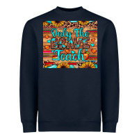 Navy only the brave teach Heavyweight Sweatshirt - JahusDesignShop