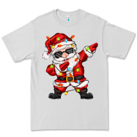Dove Grey dabbing santa with christmas lights Premium Tee - Zillion Design Studio