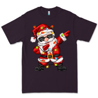 Plum dabbing santa with christmas lights Premium Tee - Zillion Design Studio
