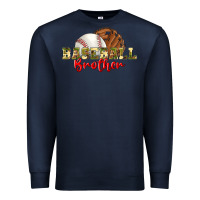Navy baseball brother Premium Sweatshirt - BundleAndBundleShop
