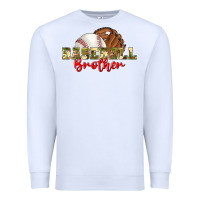 White baseball brother Premium Sweatshirt - BundleAndBundleShop