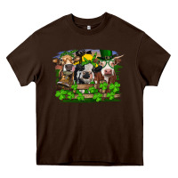 Chocolate Brown st patricks day heifers Heavy Core Tee - RanaPortraitStore