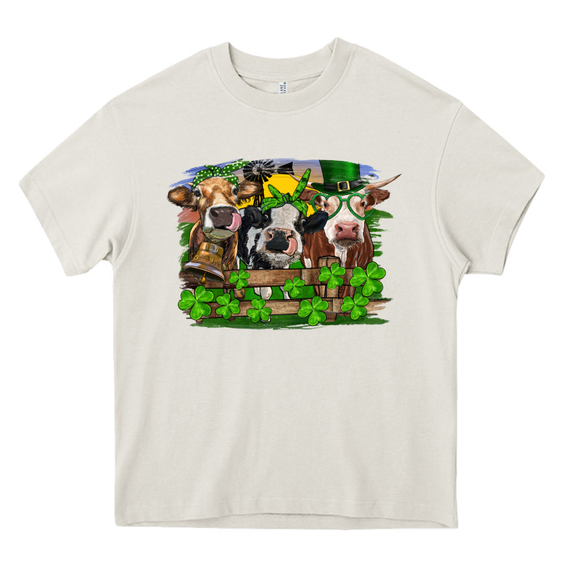 St Patricks Day Heifers Heavy Core Tee by RanaPortraitStore | Teevron