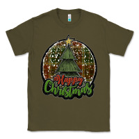 Army Green happy christmas black Classic Tee - JahusDesignShop