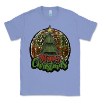 Colony Blue happy christmas black Classic Tee - JahusDesignShop