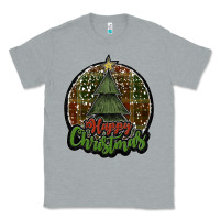 Heather Grey happy christmas black Classic Tee - JahusDesignShop
