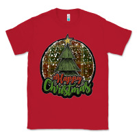 Red happy christmas black Classic Tee - JahusDesignShop