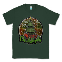 Sports Green happy christmas black Classic Tee - JahusDesignShop