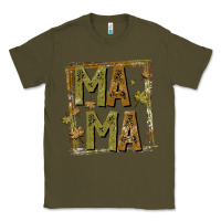 Army Green mama fall Classic Tee - CowhideDigitalArt