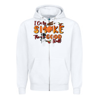 White i only smoke the good stuff Zipper Hoodie - MaliasSmallBusiness