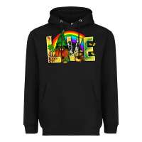 Black St. Patricks Love With Gnome Heavyweight Hoodie - BundleAndBundleShop