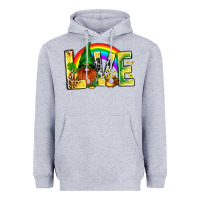 Heather Grey St. Patricks Love With Gnome Heavyweight Hoodie - BundleAndBundleShop