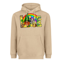 Mushroom St. Patricks Love With Gnome Heavyweight Hoodie - BundleAndBundleShop