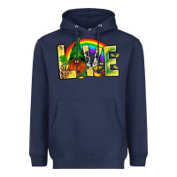 Navy St. Patricks Love With Gnome Heavyweight Hoodie - BundleAndBundleShop