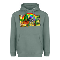 Sage St. Patricks Love With Gnome Heavyweight Hoodie - BundleAndBundleShop